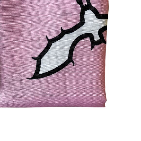 14pc Betsey Johnson Pink BATS Halloween Shower Curtain Hooks Liner Set 72x72 NEW - Picture 6 of 8